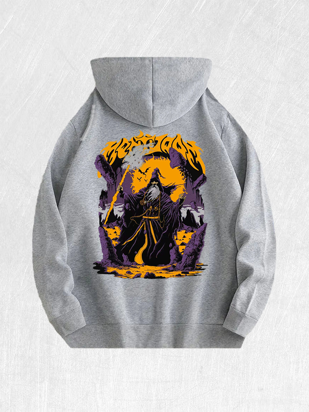 Wizard Graphic Hoodie 100% Cotton US Warehouse 7 Colors
