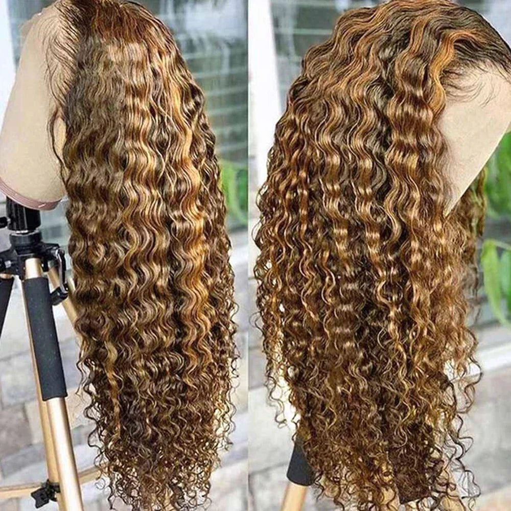 100% Virgin Brazilian Remy Blonde for Piano Color French Lace Front Wigs Long Length Small Cap Size Glueless Baby Hair