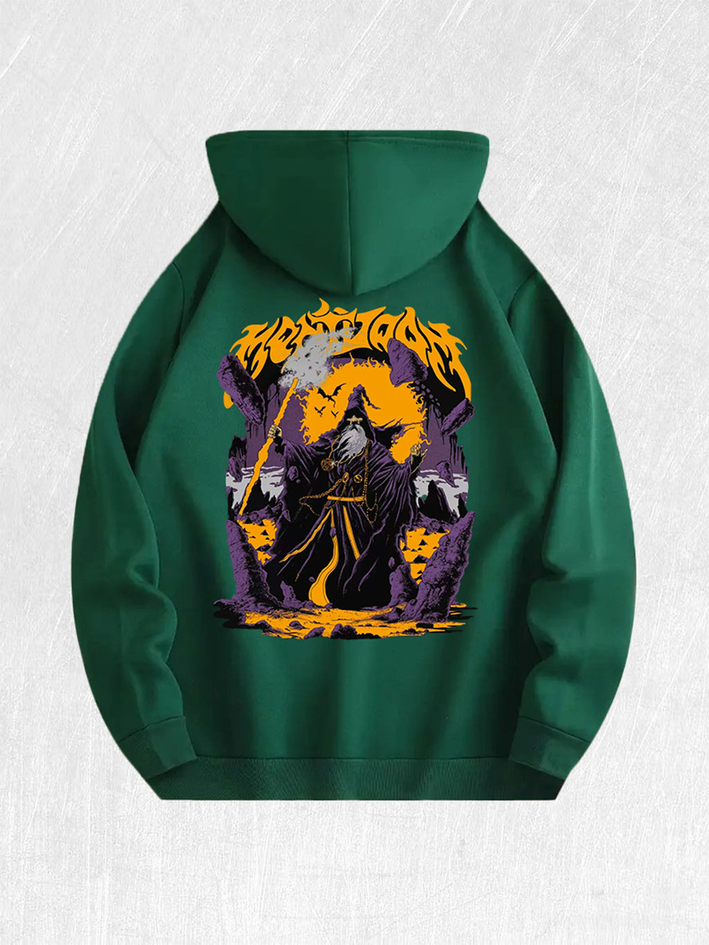 Wizard Graphic Hoodie 100% Cotton US Warehouse 7 Colors