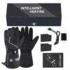 Winter Daily Soft Fleece Interior Strong Heat Output Snow Resistant Durable Design Long Time Battery Performance Heated Gloves