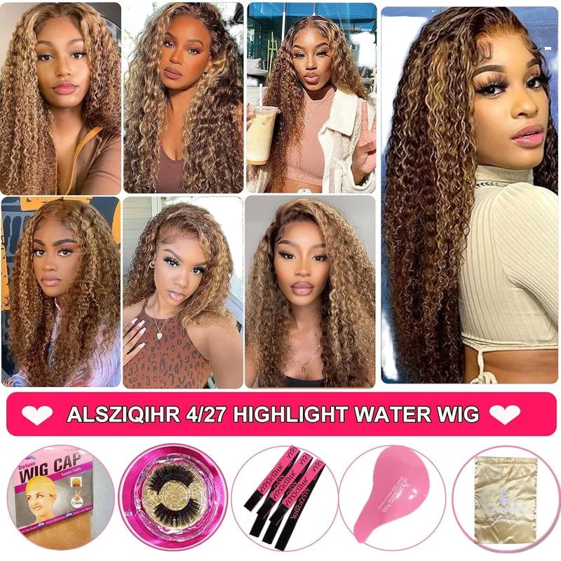 100% Virgin Brazilian Remy Blonde for Piano Color French Lace Front Wigs Long Length Small Cap Size Glueless Baby Hair