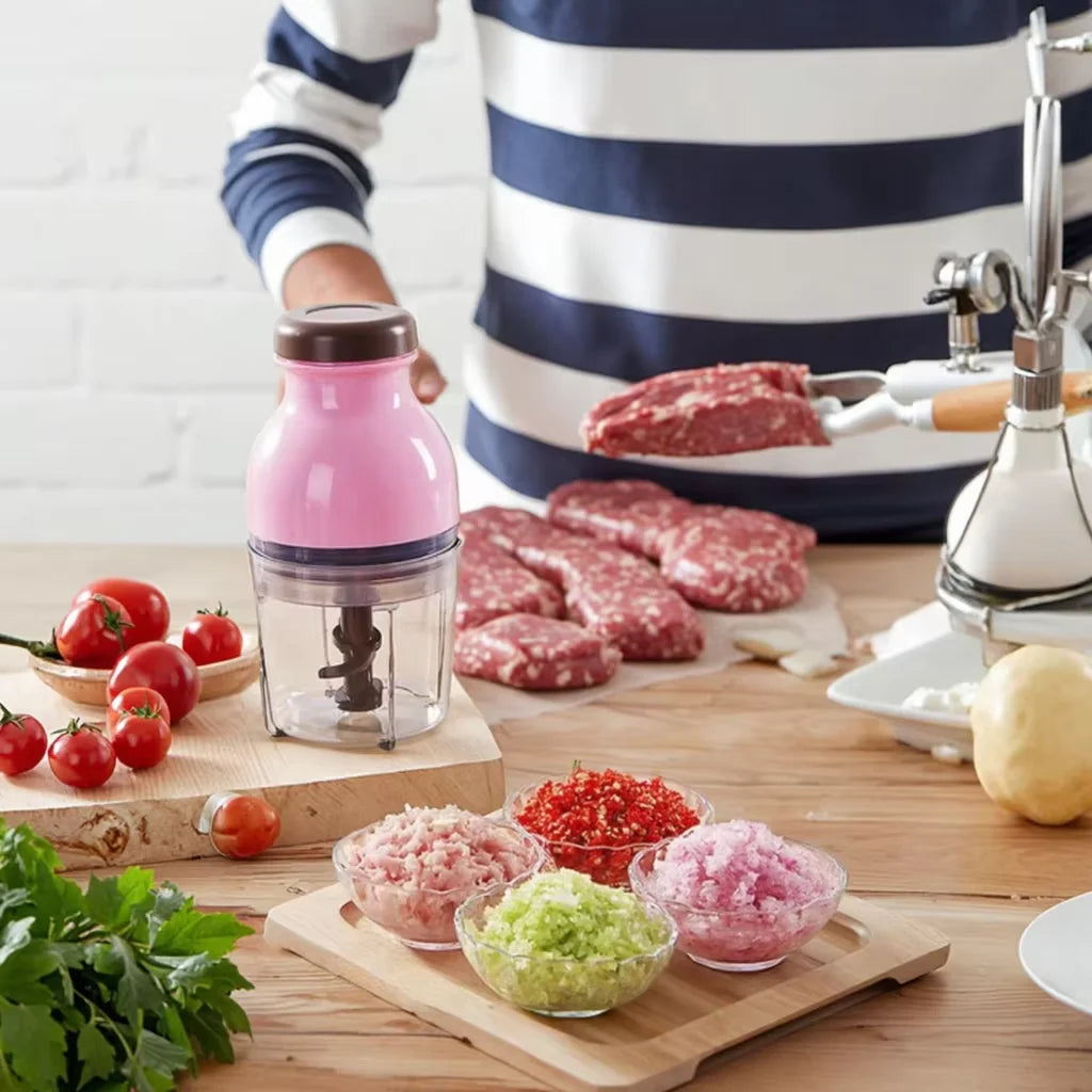 600ml Multi-Functional Electric Baby Food Machine Household Cooking Machine for Meat Vegetables Fruits Juicer Complementary Food