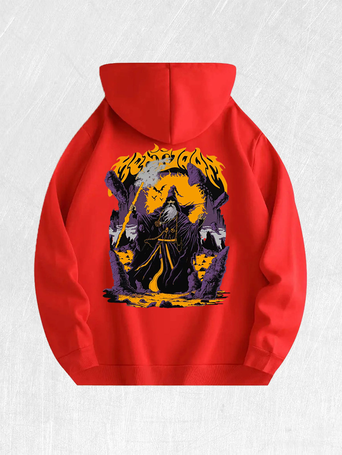 Wizard Graphic Hoodie 100% Cotton US Warehouse 7 Colors