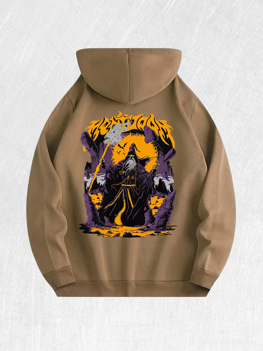 Wizard Graphic Hoodie 100% Cotton US Warehouse 7 Colors