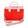 USA Stock Modern EVA DIY Decor Tote Bag with Punch Holes for Women Daily Carry Fashion Charm Style Clog Charm Handbags